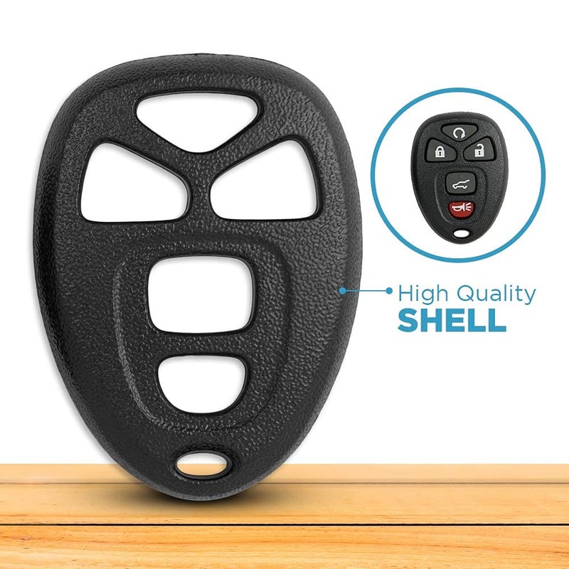 Keyless2Go Replacement for New Shell Case and 5 Button Pad for Remote Key Fob with FCC OUC60270 - Shell ONLY (2 Pack) - Image 5